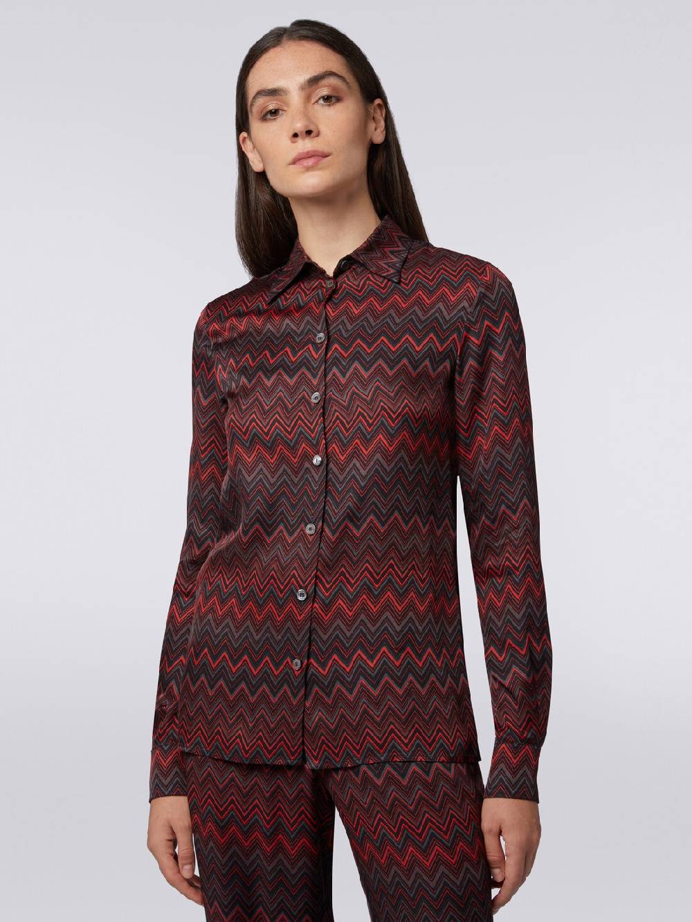 Missoni Camicia in viscosa jacquard a zig zag Negozio
