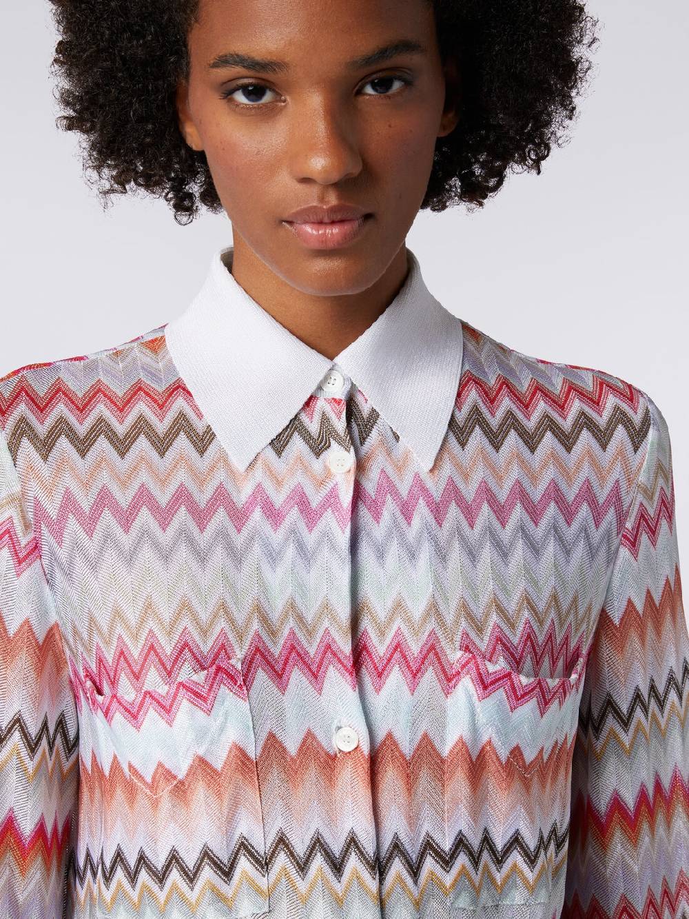 Missoni Camicia in cotone e viscosa zig zag In Saldo
