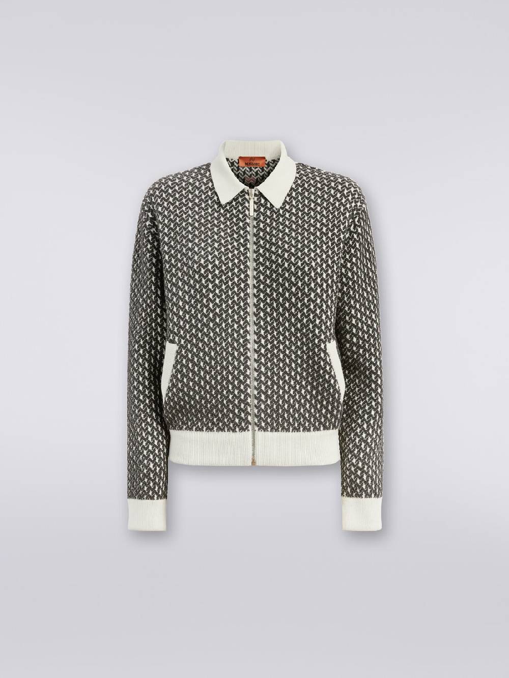 Missoni Bomber in cotone e nylon con zip
