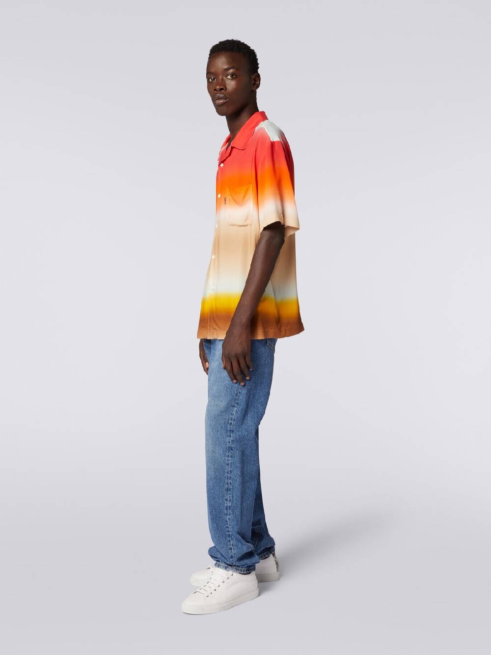 Missoni Camicia a maniche corte in viscosa dégradé Italia