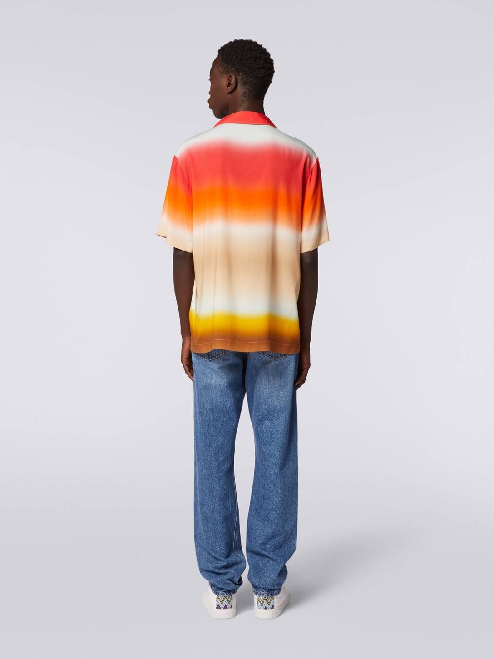 Missoni Camicia a maniche corte in viscosa dégradé Italia