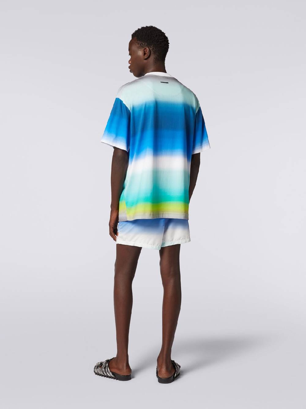 Missoni T-shirt oversize in cotone con stampa dégradé In Linea