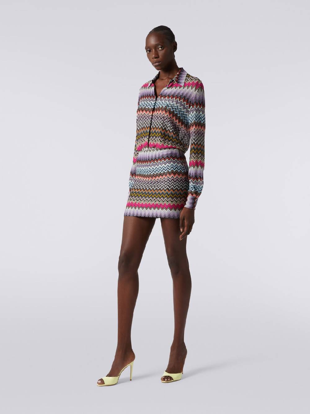 Missoni Minigonna in viscosa zig zag con lurex Soddisfazione Garantita