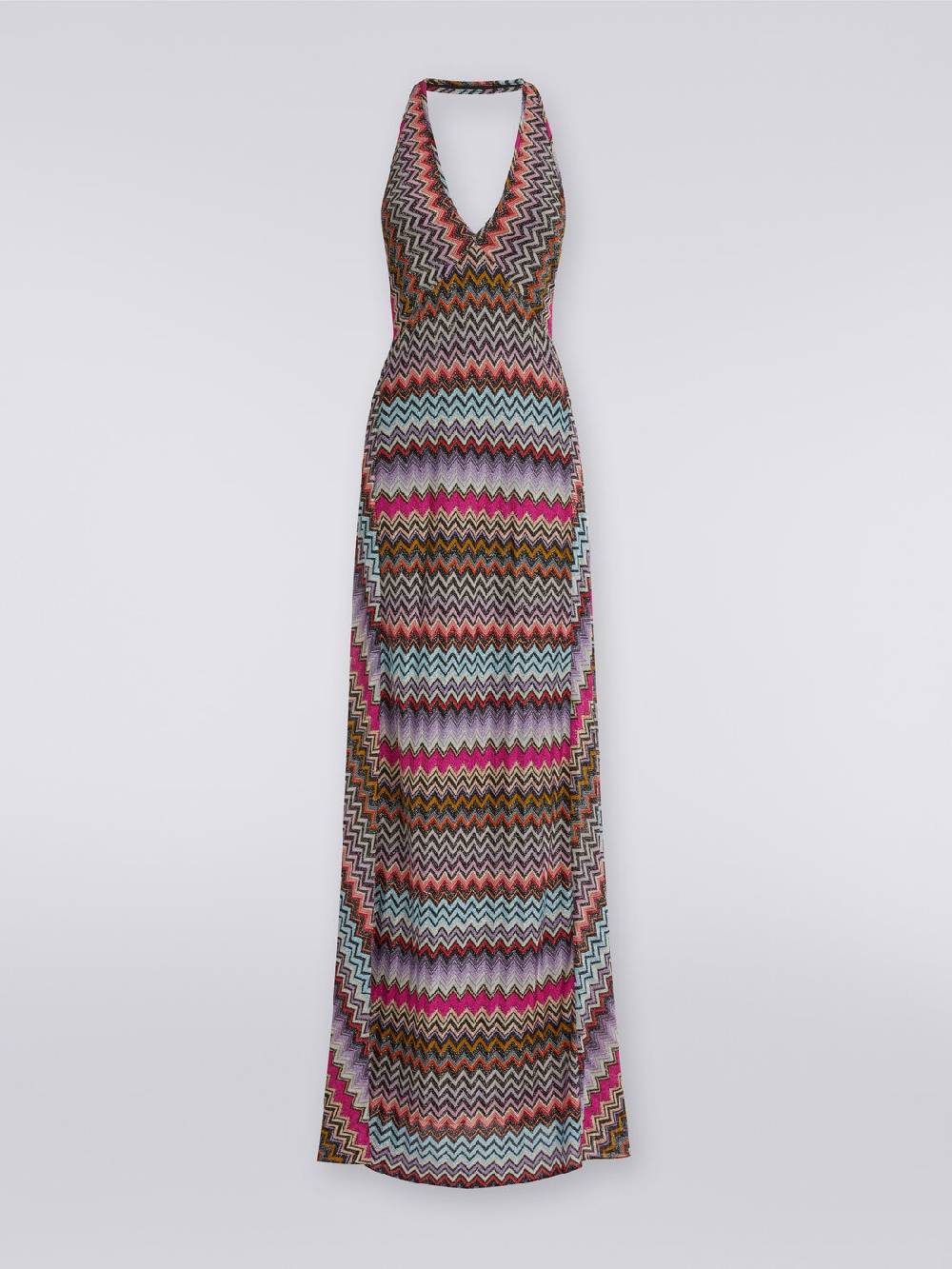 Missoni Abito lungo in viscosa zig zag con lurex Qualità Garantita