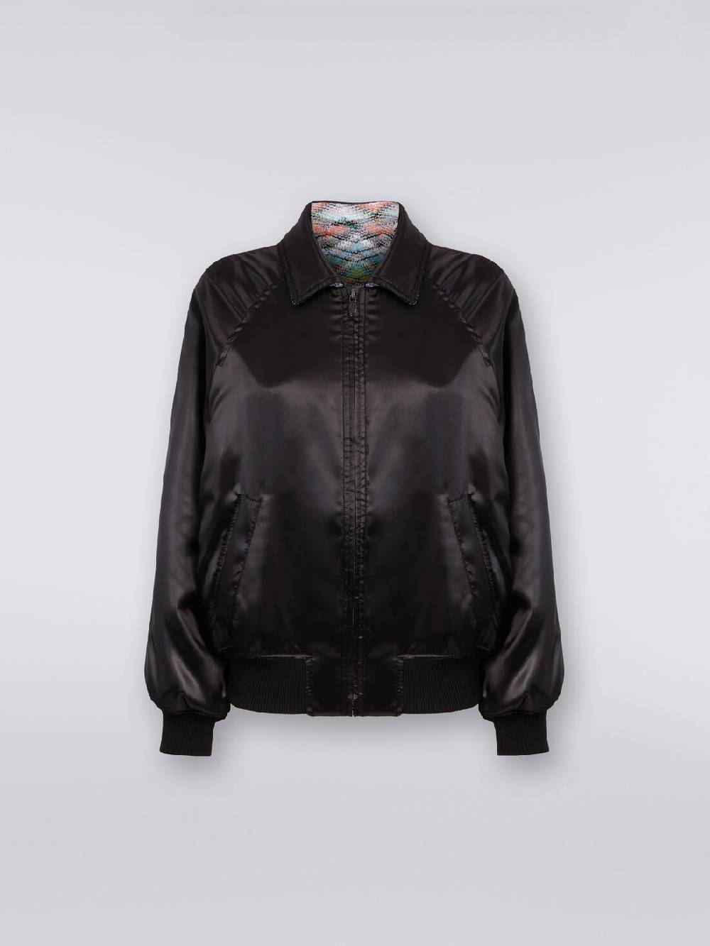 Missoni Bomber reversibile in raso e in maglia con lurex Acquista Ora