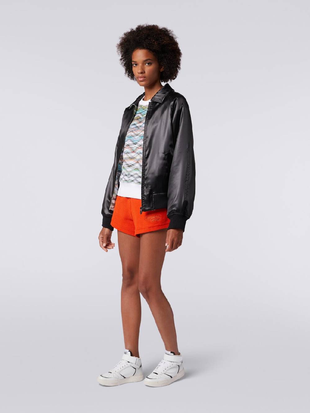 Missoni Bomber reversibile in raso e in maglia con lurex Acquista Ora