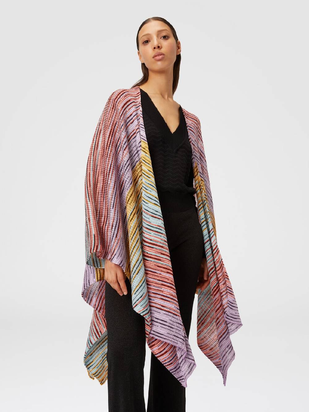 Missoni Mantella in maglia di misto viscosa fiammata Consegna Veloce