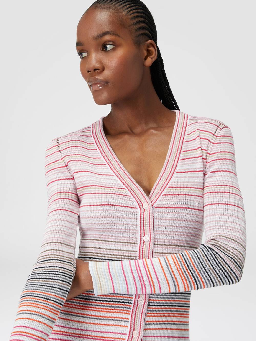 Missoni Cardigan in cotone e viscosa a righe Shopping Online