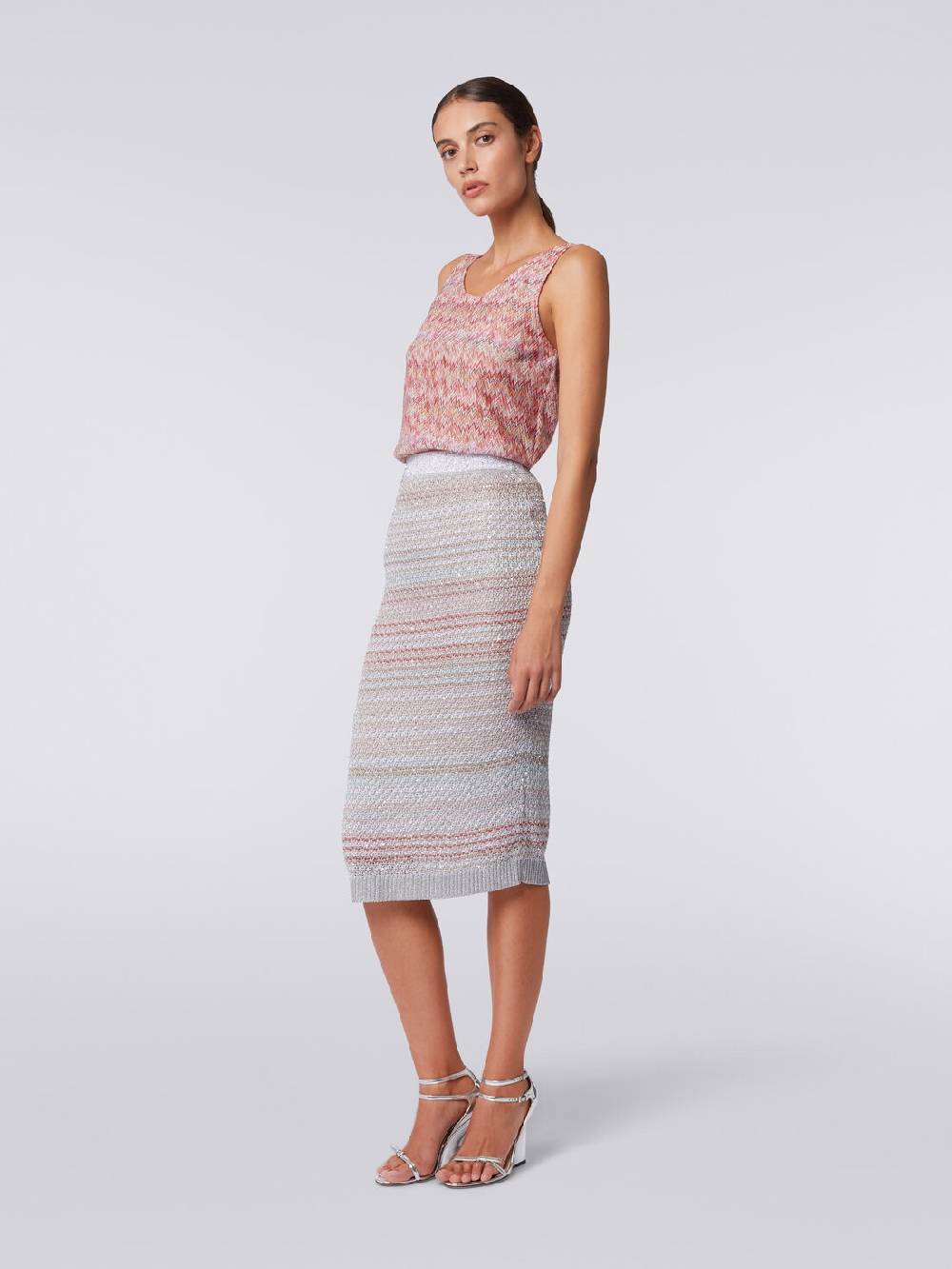 Missoni Gonna midi in misto viscosa con paillettes Offerta