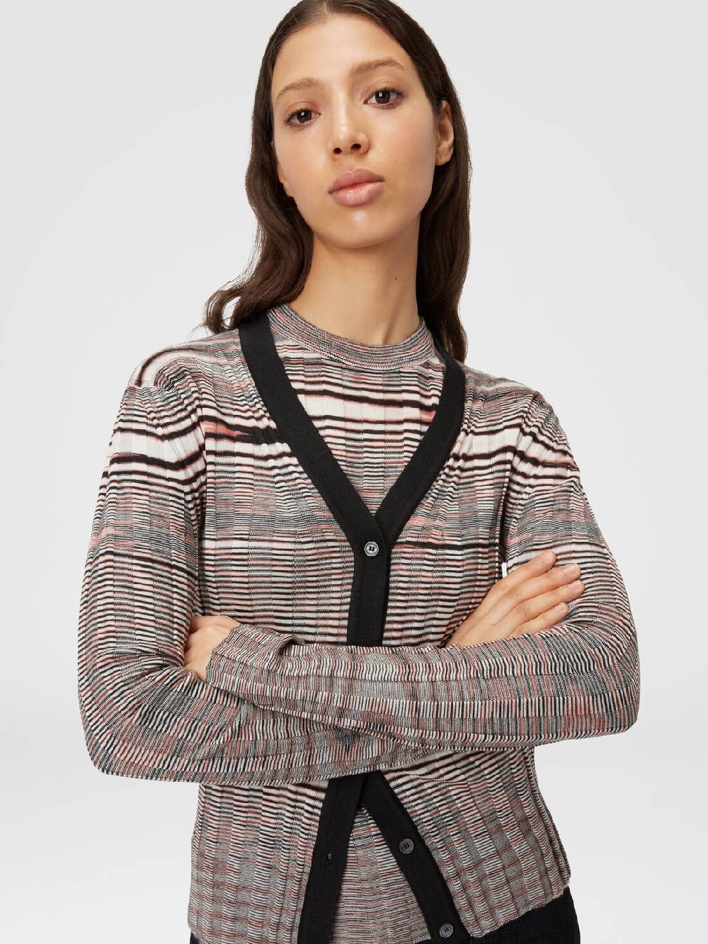 Missoni Cardigan a costine in cashmere e seta fiammata Vendite Flash