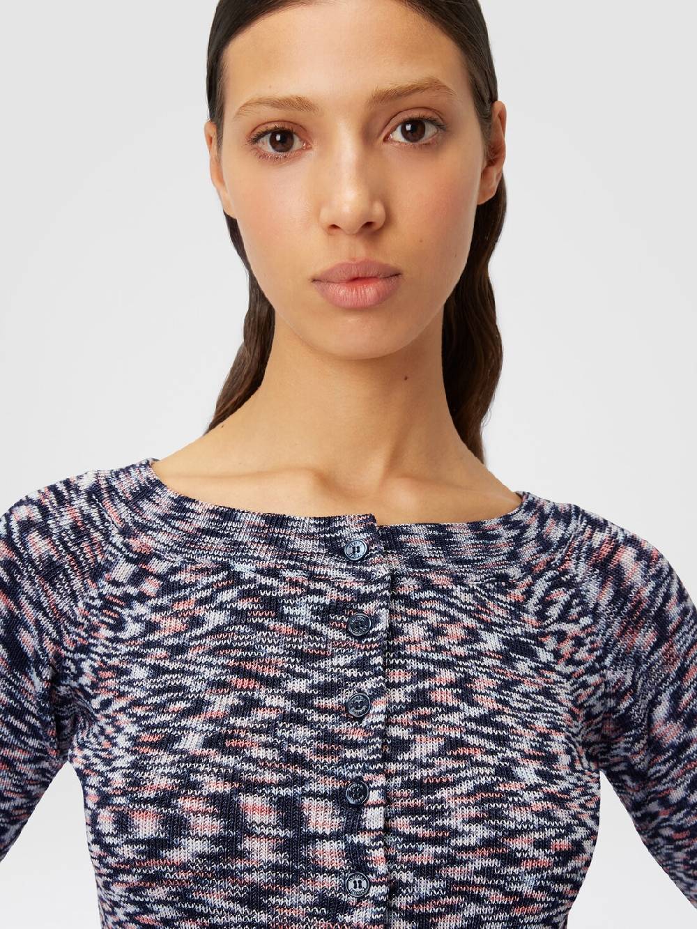 Missoni Cardigan corto in misto viscosa fiammata In Saldo