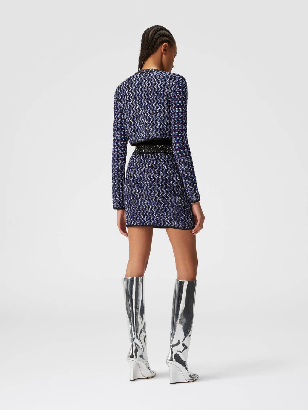 Missoni Cardigan zig zag goffrato con paillettes Qualità
