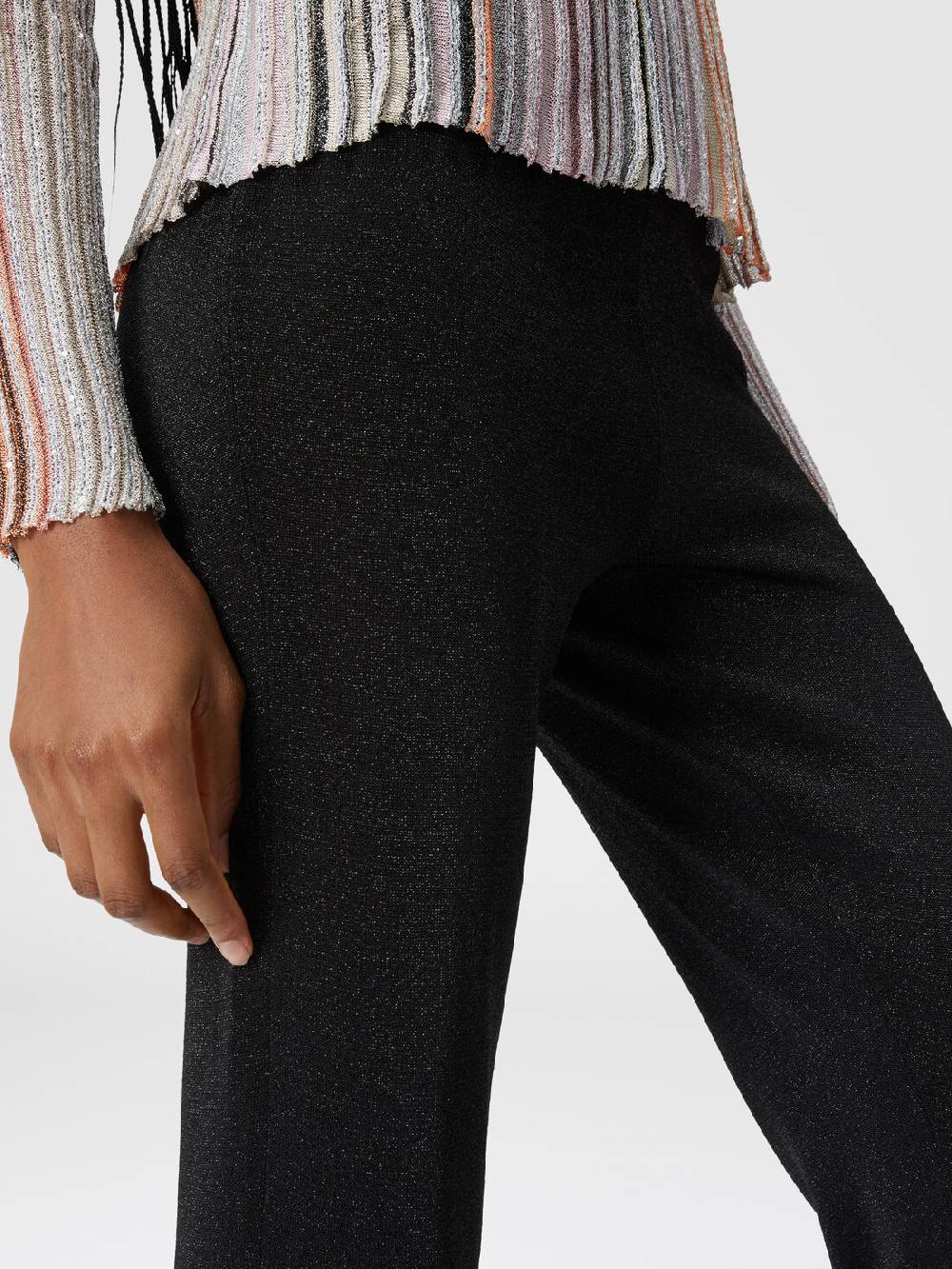 Missoni Pantaloni dritti in viscosa effetto glitter Spedizione Gratuita