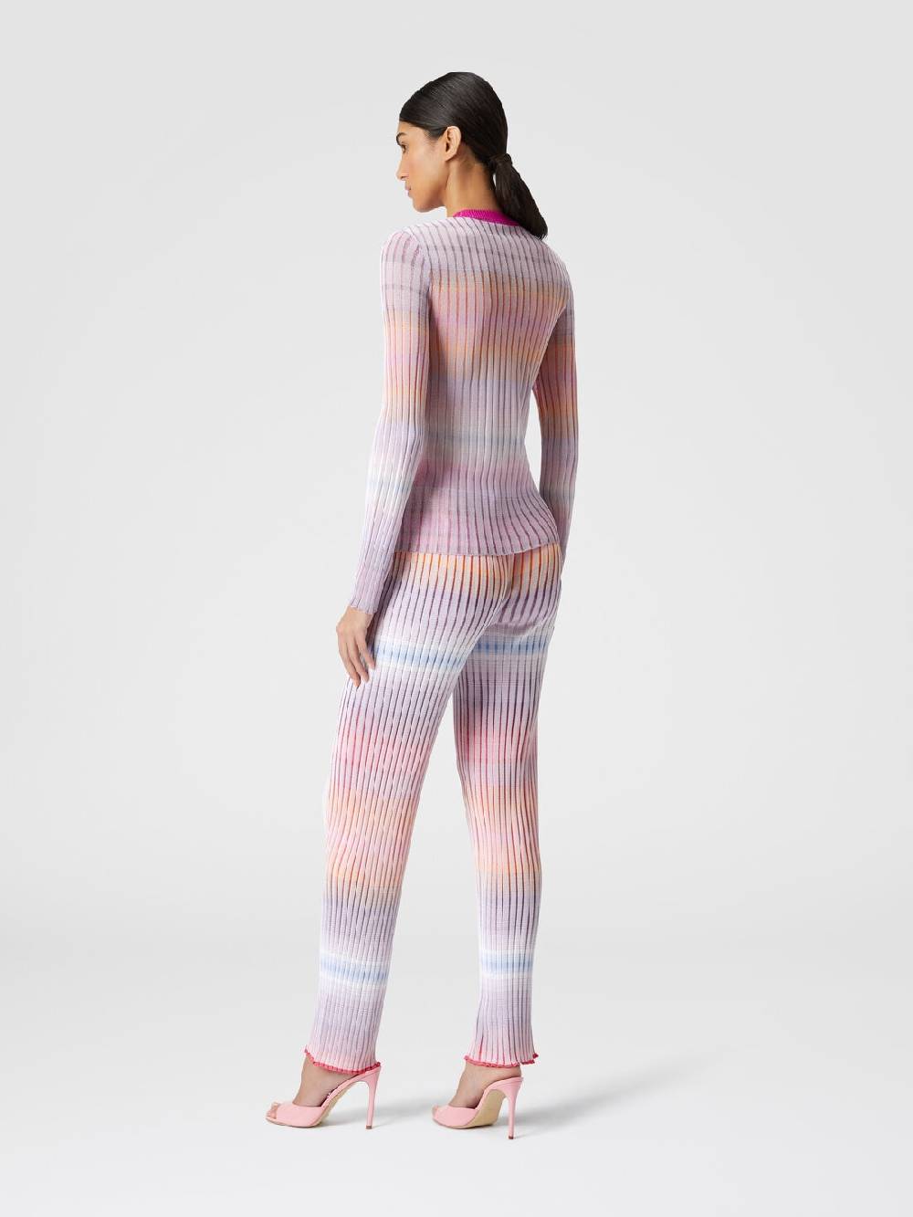 Missoni Pantaloni dritti in viscosa a coste Qualità Garantita