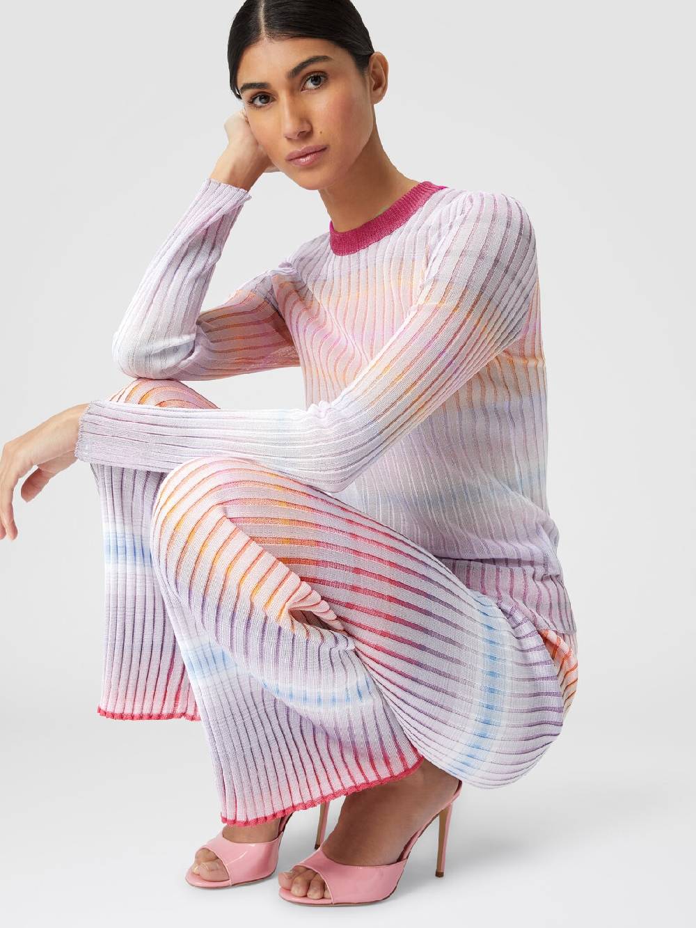 Missoni Pantaloni dritti in viscosa a coste Qualità Garantita