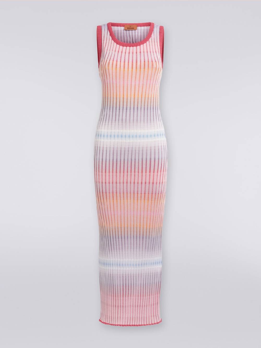 Missoni Abito lungo in viscosa a coste Negozi Online