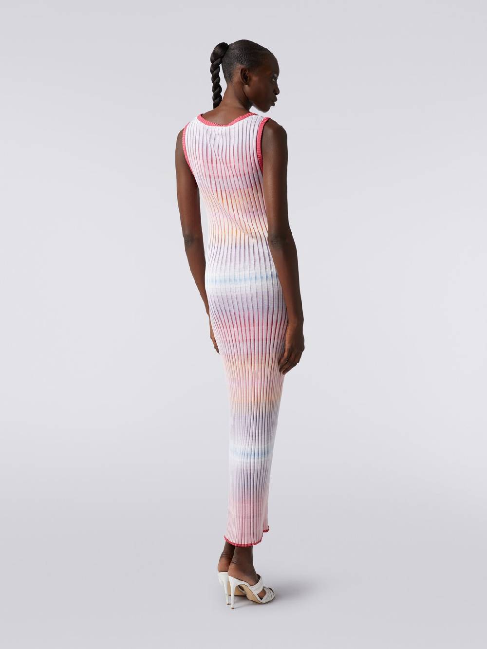 Missoni Abito lungo in viscosa a coste Negozi Online