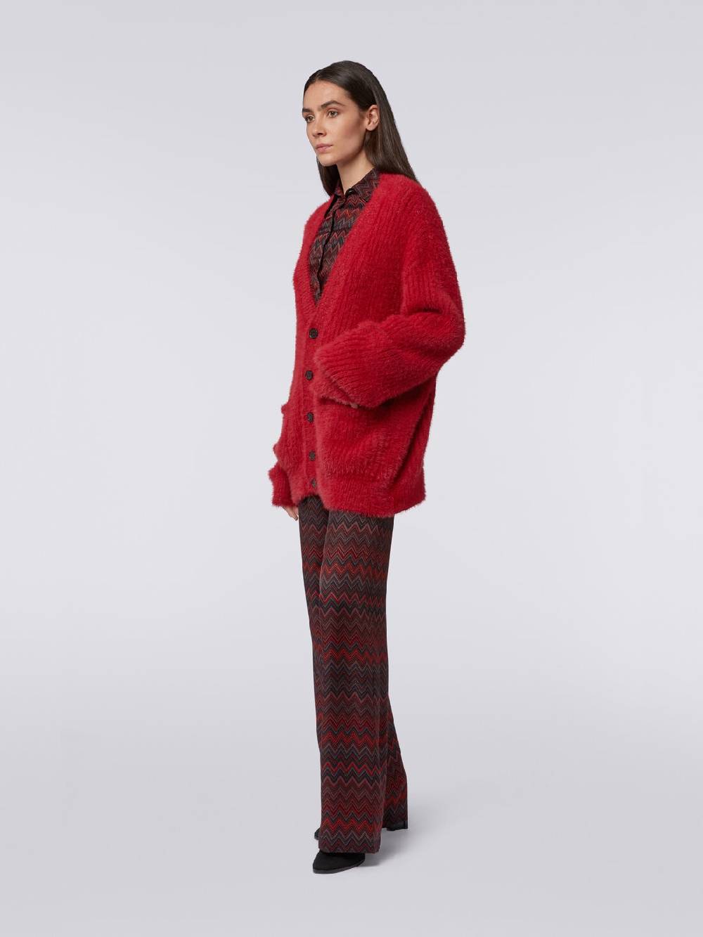 Missoni Cardigan oversize in misto lana effetto pelo Acquista Ora