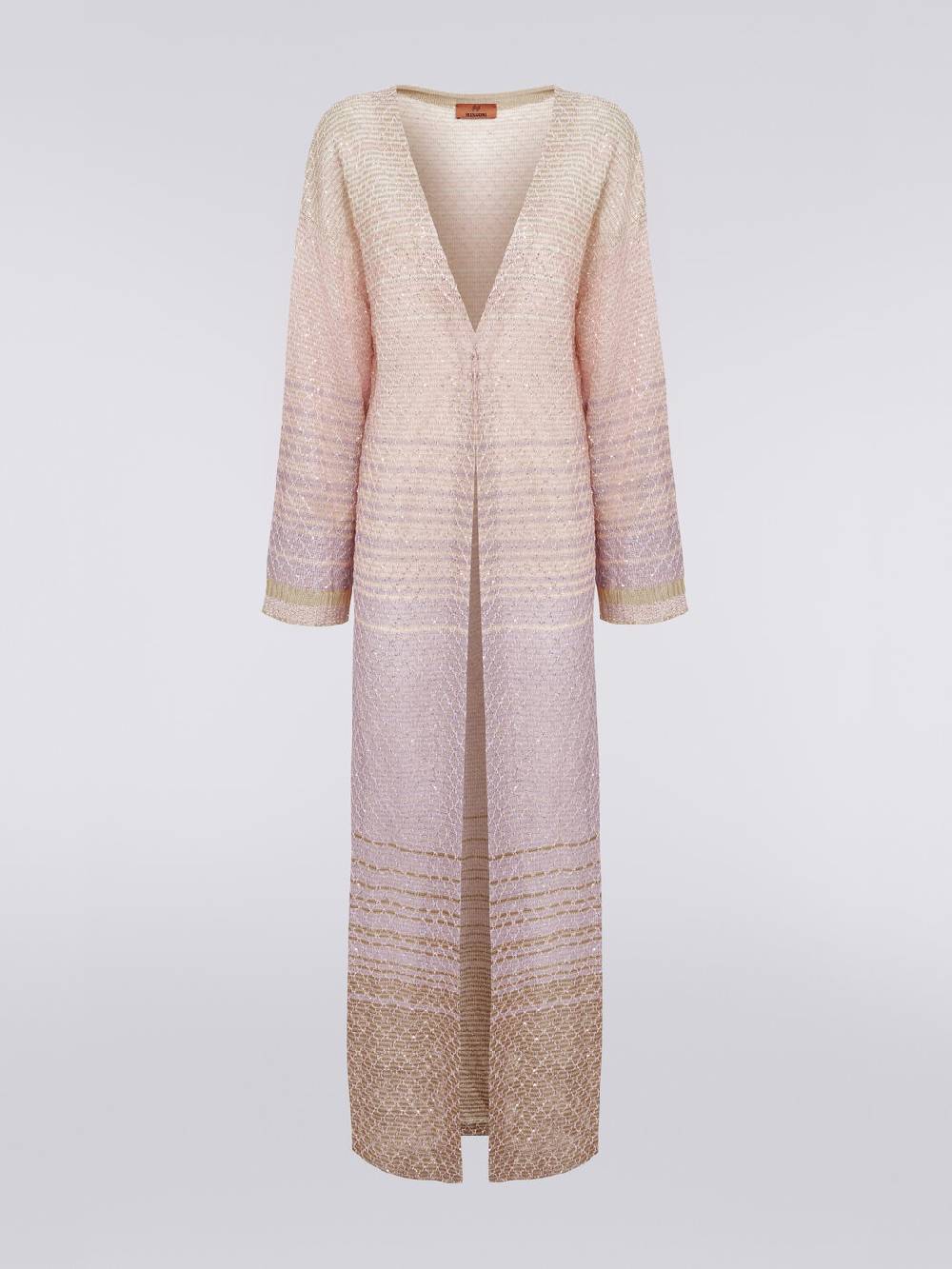 Missoni Cardigan lungo in maglia dégradé con paillettes Promozione Limitata