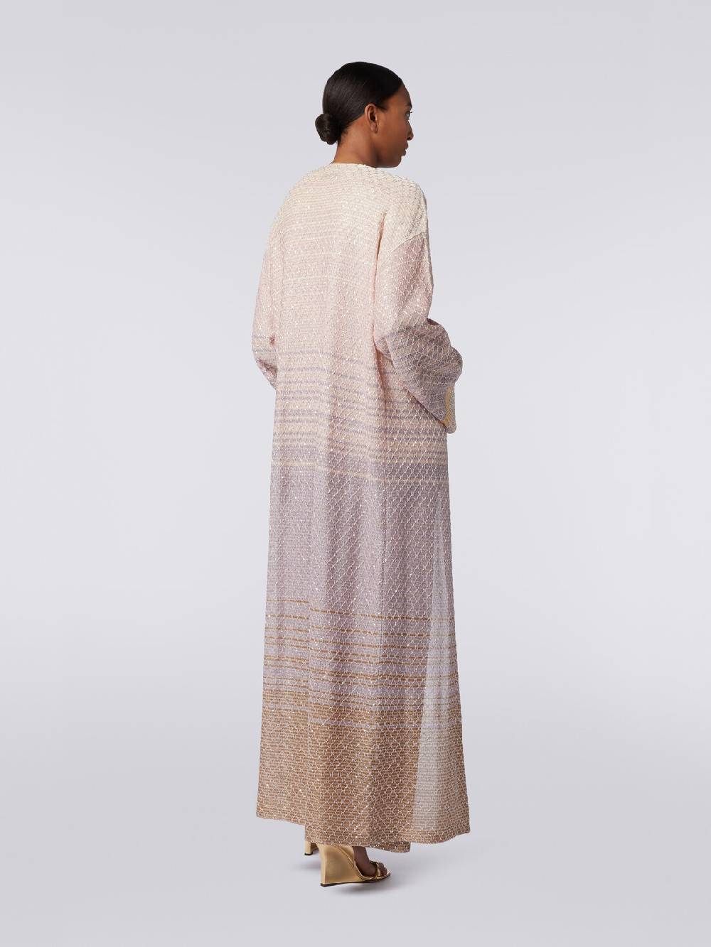 Missoni Cardigan lungo in maglia dégradé con paillettes Promozione Limitata