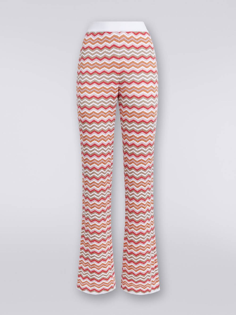 Missoni Pantaloni in maglia di cotone e viscosa zig zag Outlet