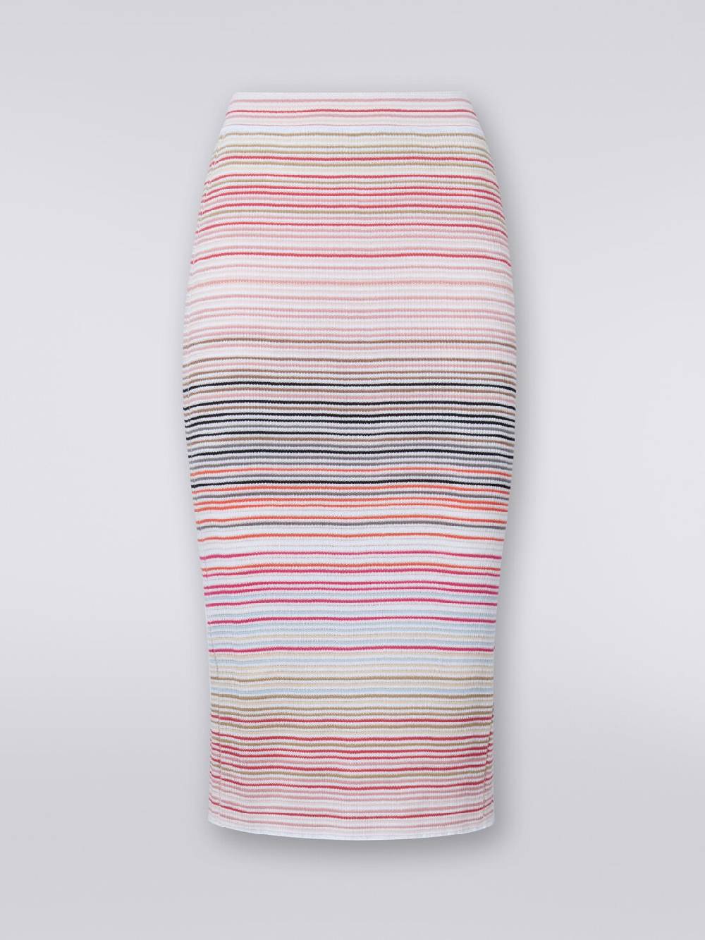 Missoni Gonna midi in cotone e viscosa a righe Saldi