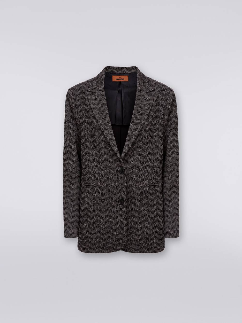 Missoni Blazer monopetto in cotone chevron