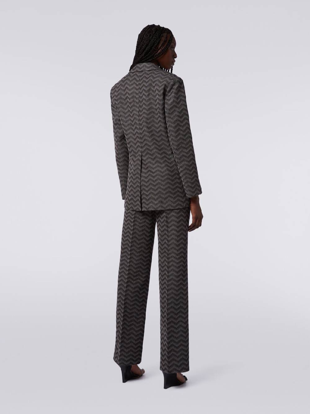 Missoni Blazer monopetto in cotone chevron Negozio
