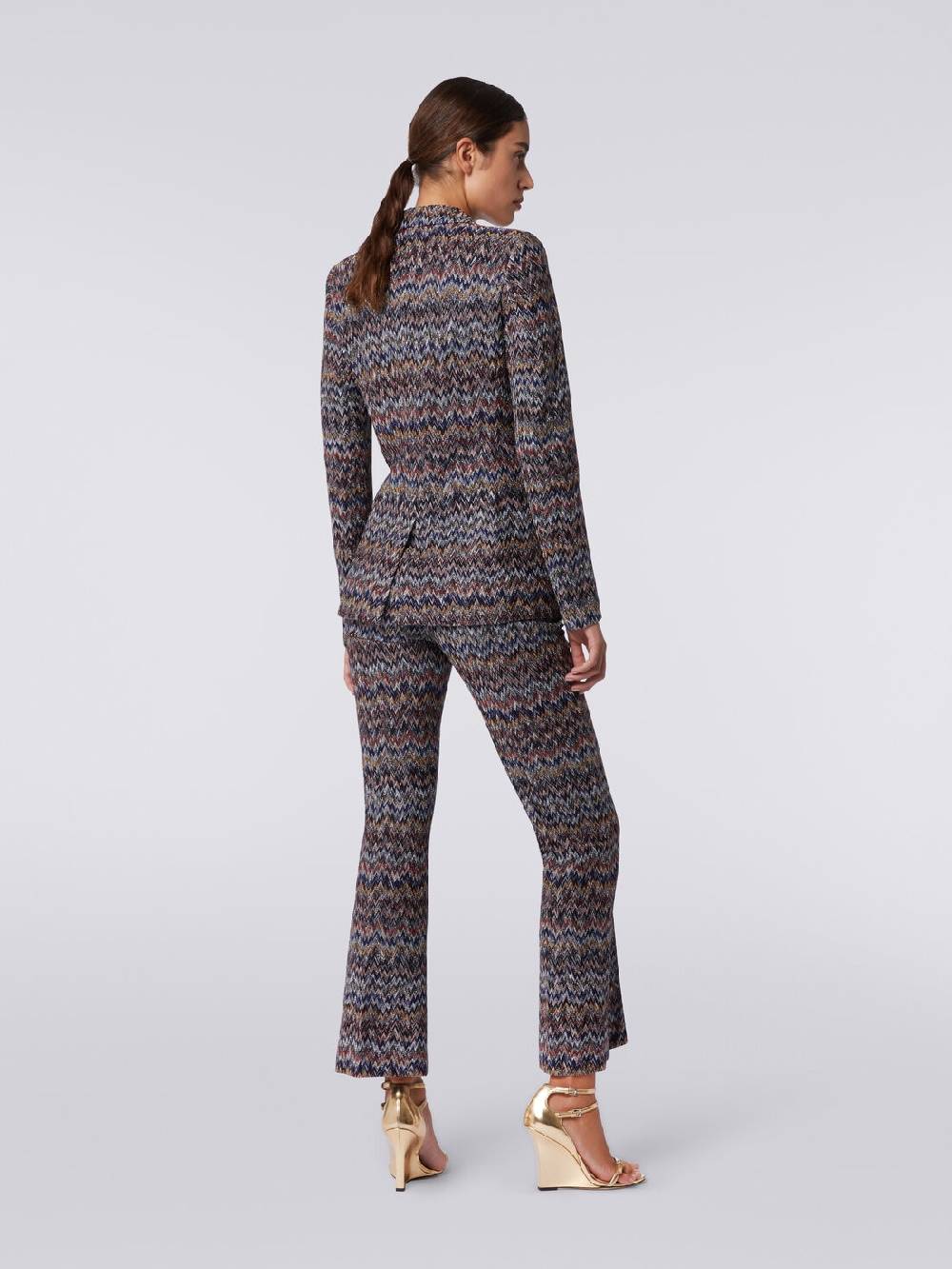 Missoni Blazer in misto viscosa zig zag con lurex In Saldo