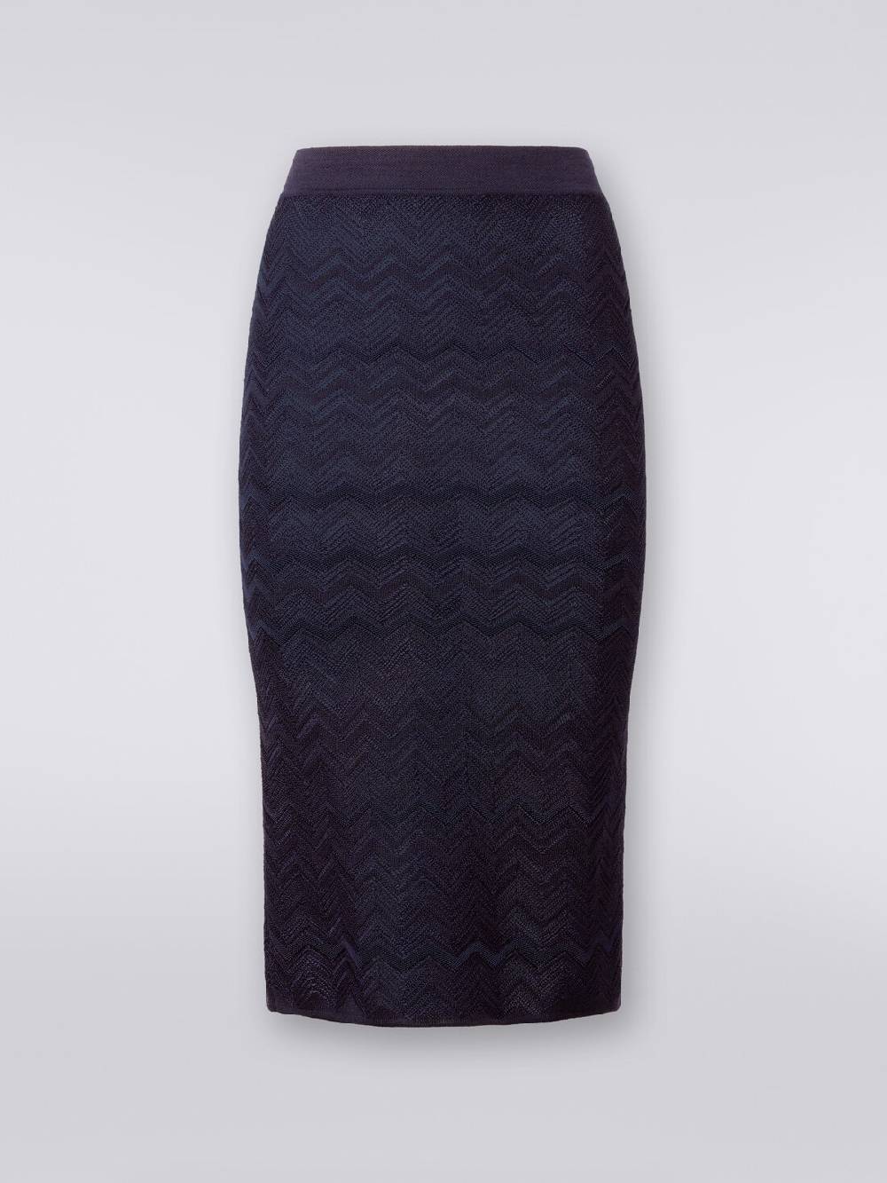 Missoni Gonna midi in viscosa e lana chevron Nuova