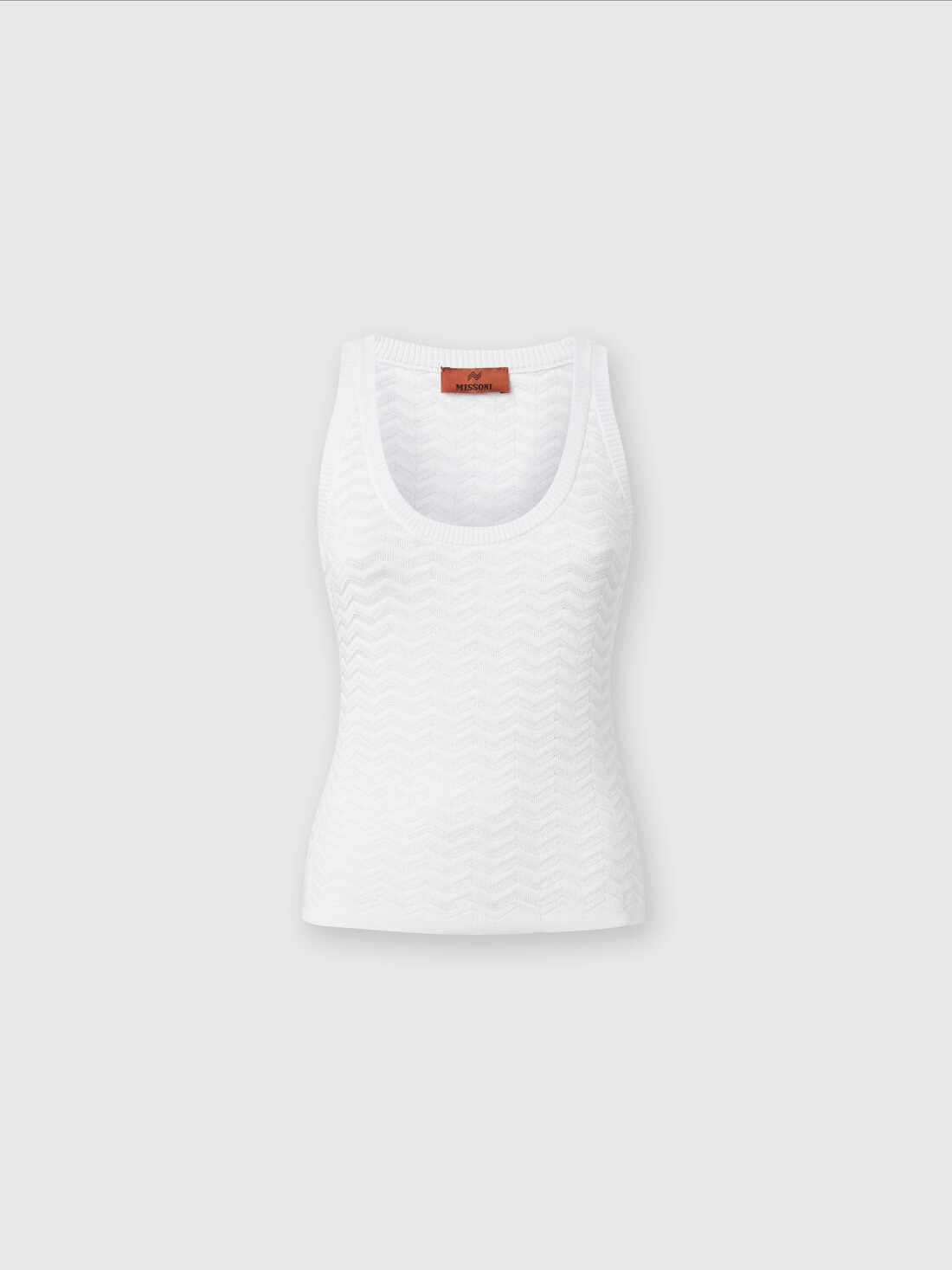 Missoni Canottiera in maglia di viscosa e cotone chevron Consegna Veloce