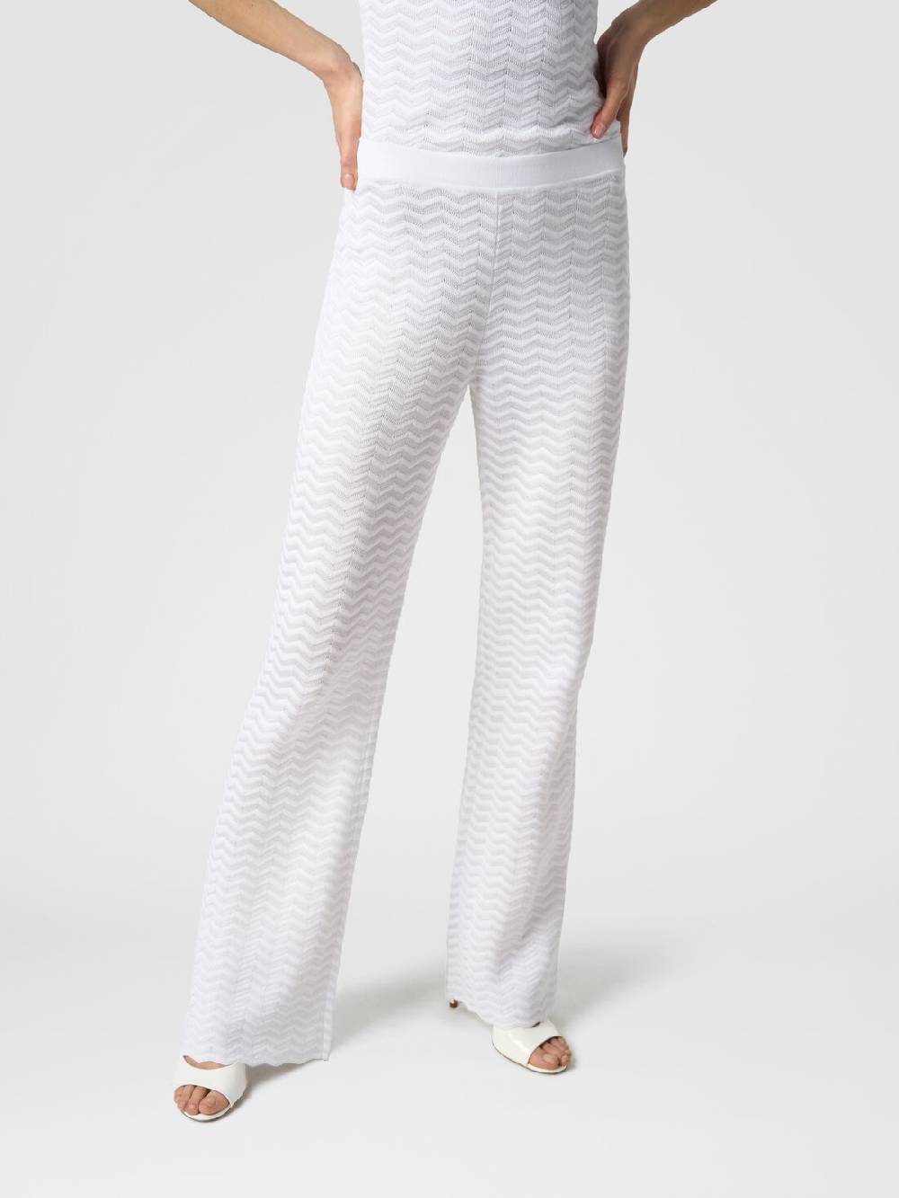 Missoni Pantaloni in maglia zig zag Promozione Limitata