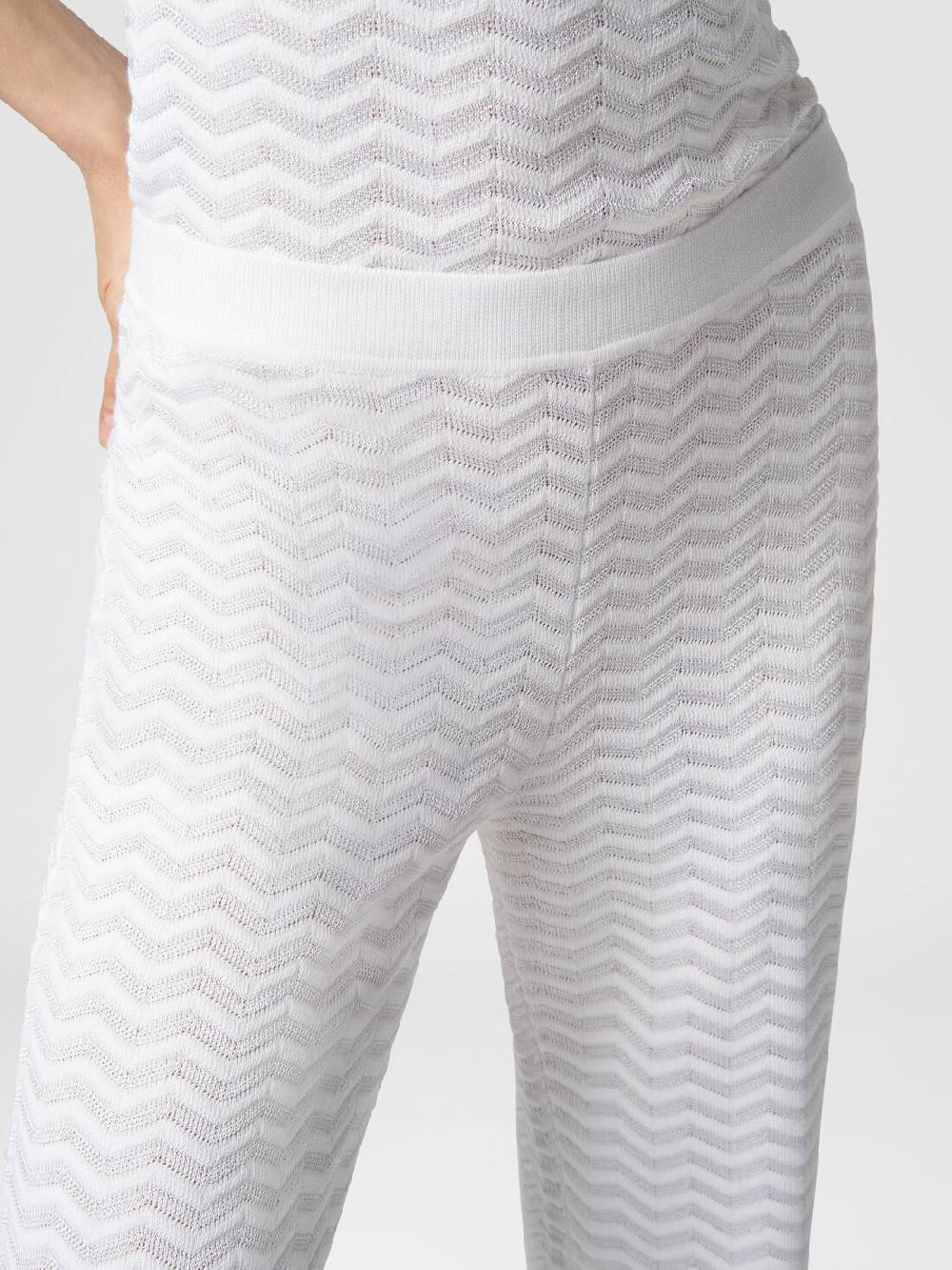 Missoni Pantaloni in maglia zig zag Promozione Limitata