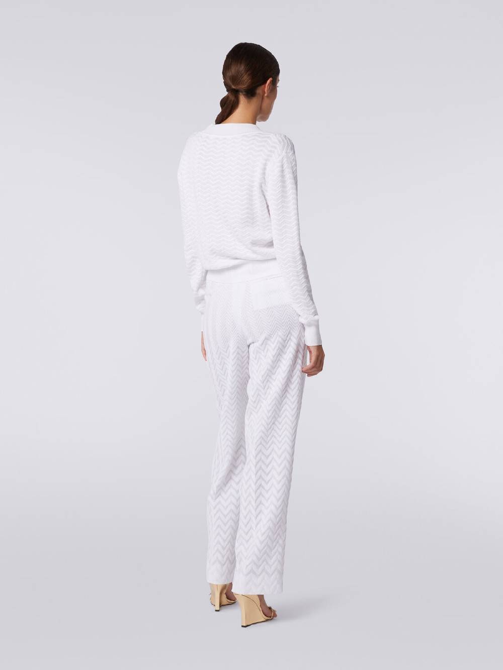 Missoni Pullover con scollatura a V in maglia zig zag Fino Al -60%
