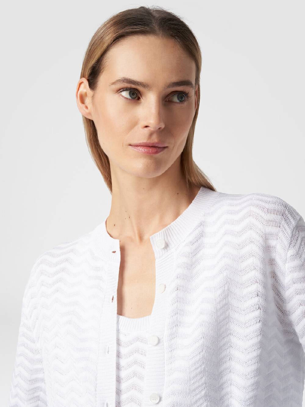 Missoni Cardigan in maglia di viscosa e cotone chevron Shopping Online