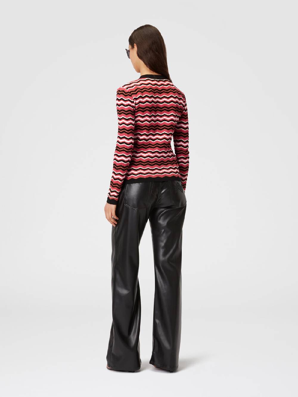 Missoni Pullover girocollo in cotone e viscosa zig zag Sottocosto