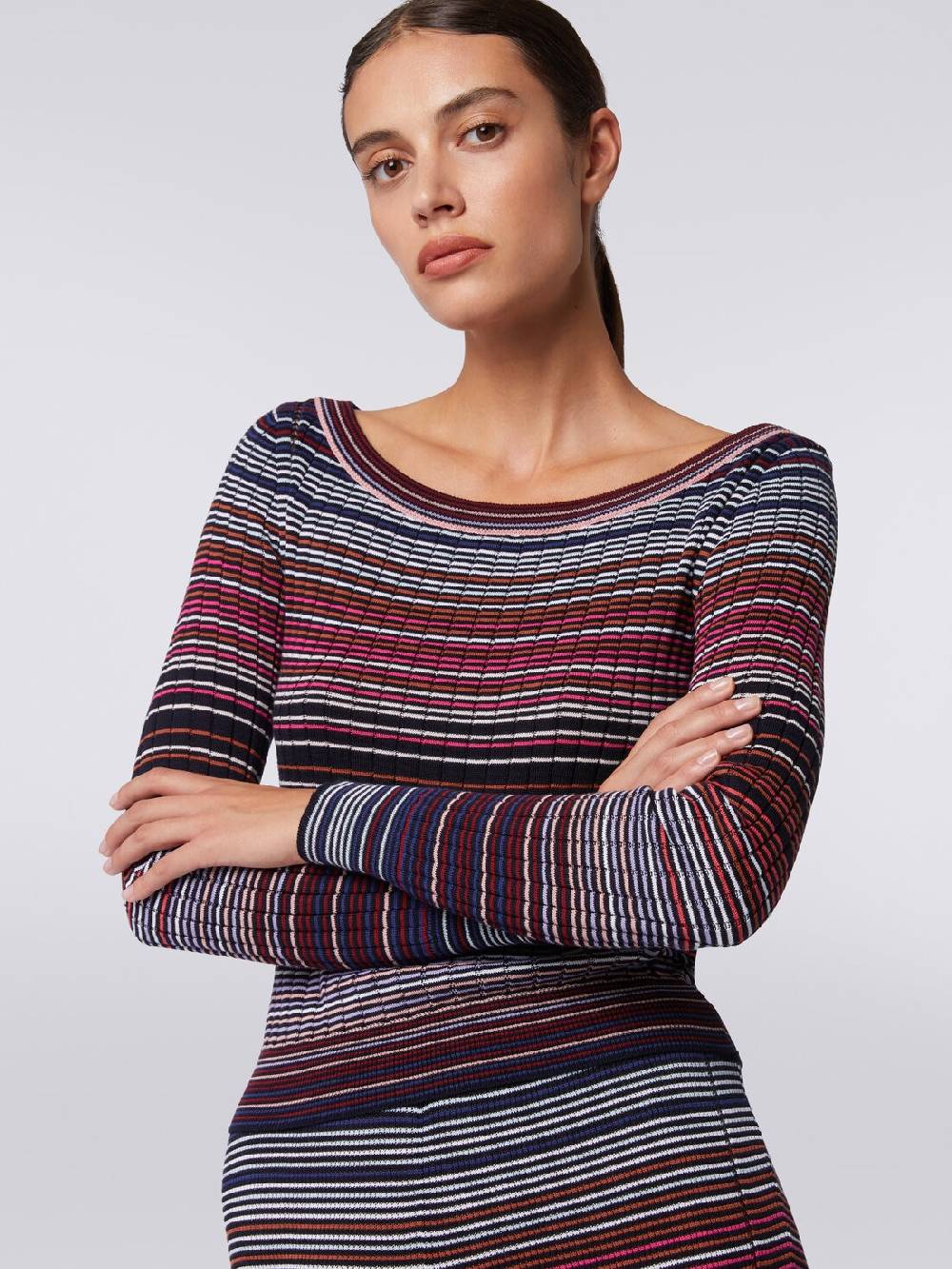 Missoni Pullover in cotone e viscosa a righe Shopping online
