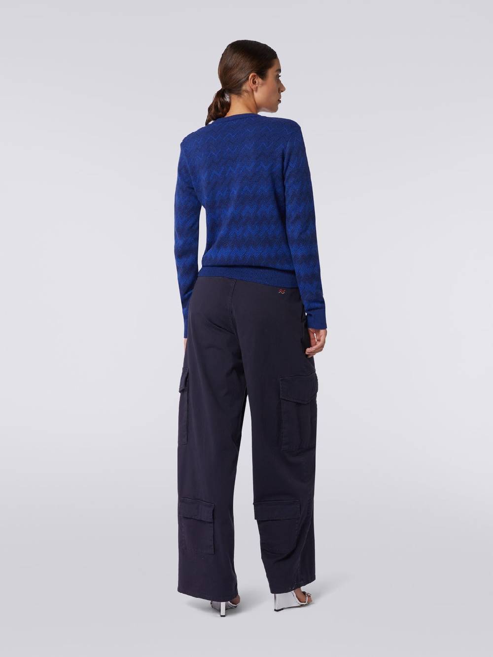 Missoni Pullover con scollo a V in cachemire con zig zag Novità