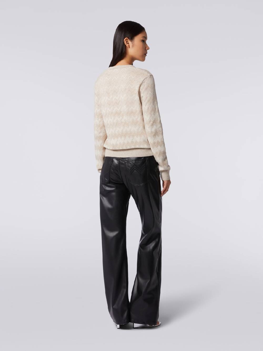 Missoni Pullover con scollo a V in cachemire con zig zag Offerta