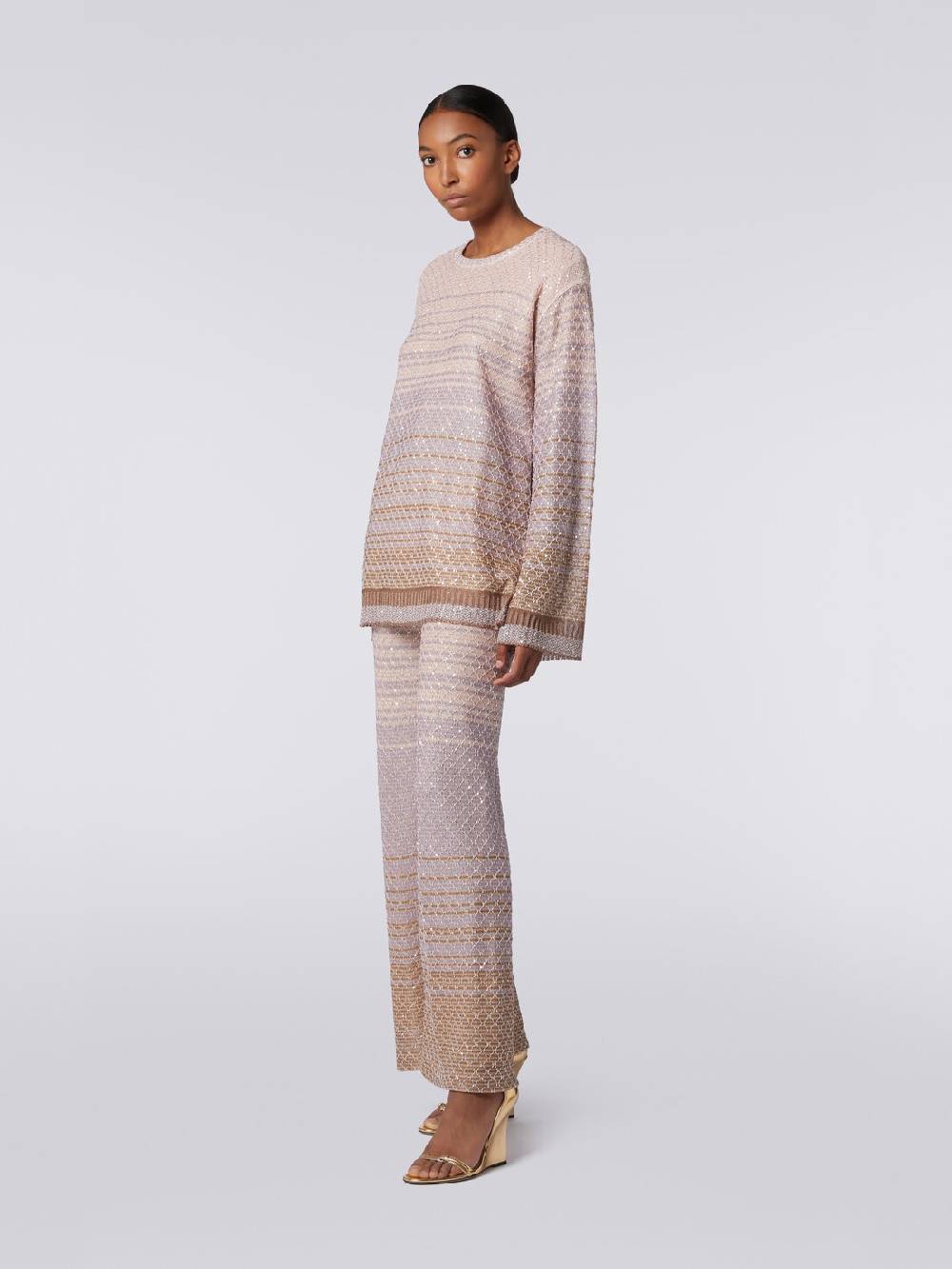 Missoni Pullover girocollo in misto viscosa dégradé con paillettes I Più Venduti