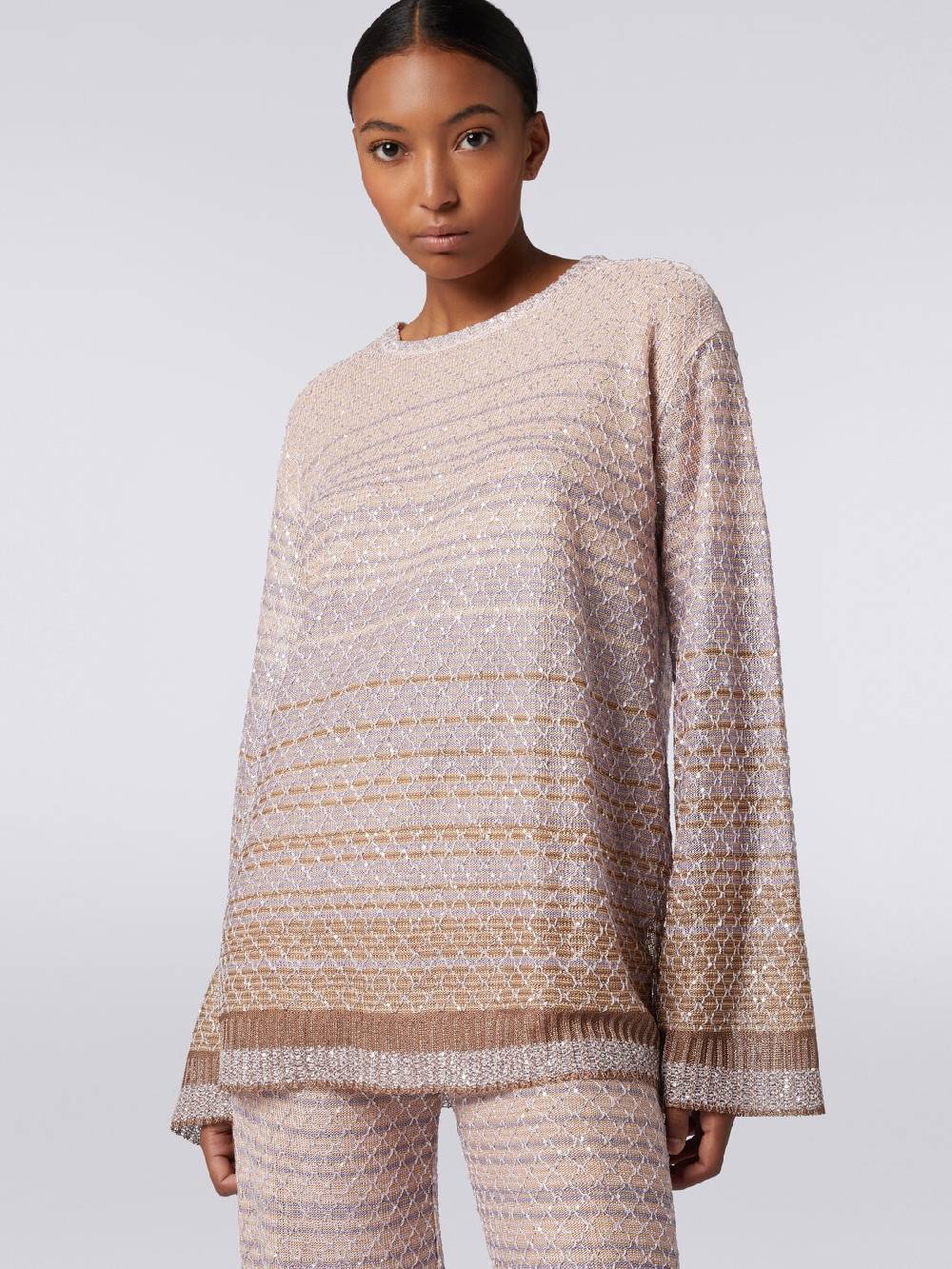 Missoni Pullover girocollo in misto viscosa dégradé con paillettes I Più Venduti