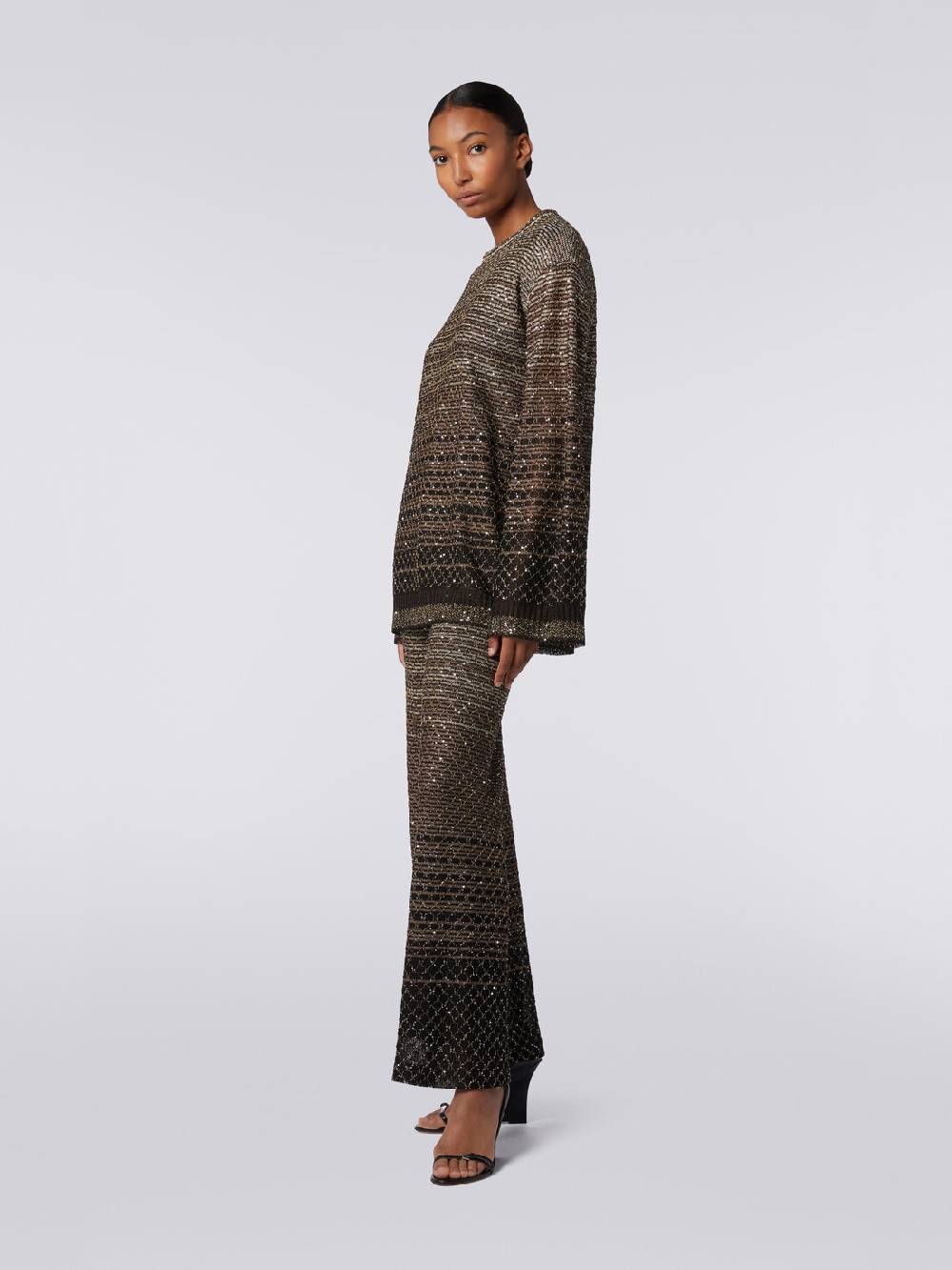 Missoni Pullover girocollo in misto viscosa dégradé con paillettes Vendite Flash