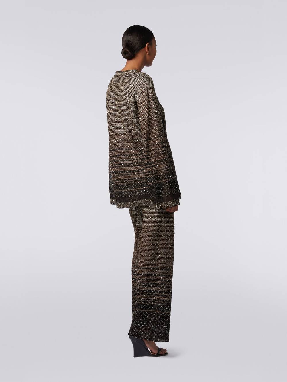 Missoni Pullover girocollo in misto viscosa dégradé con paillettes Vendite Flash
