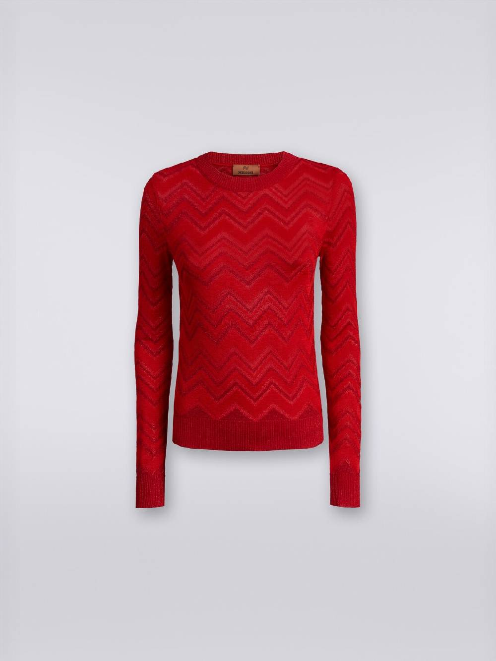 Missoni Maglia girocollo in misto viscosa zig zag con lurex In Saldo