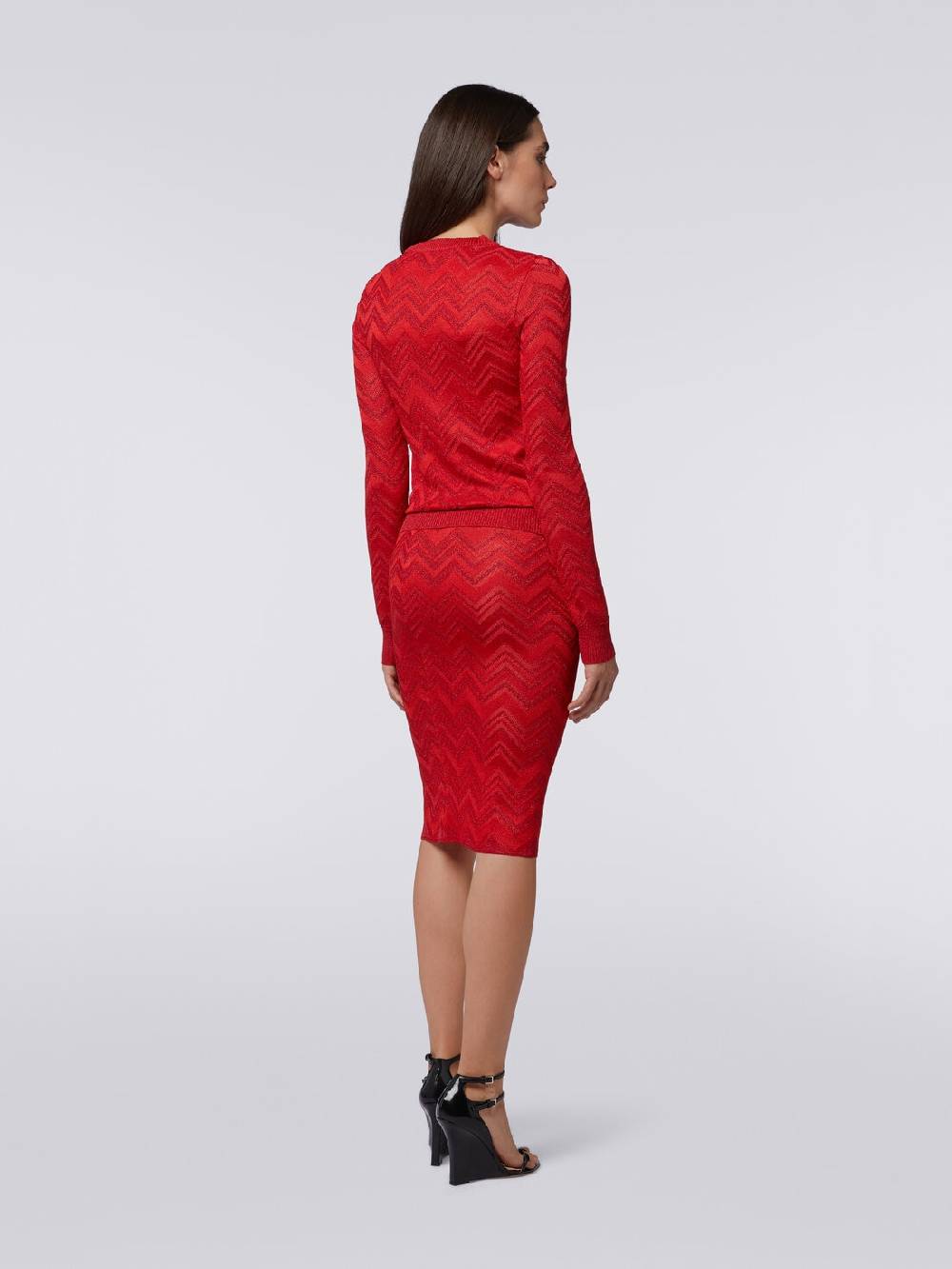 Missoni Maglia girocollo in misto viscosa zig zag con lurex In Saldo
