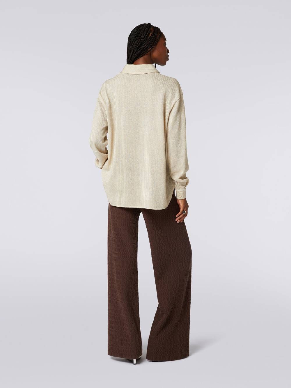 Missoni Pantaloni a palazzo in cotone Italy