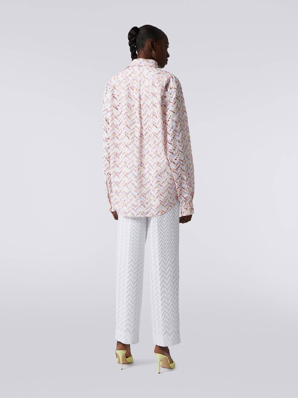 Missoni Camicia in popeline di cotone con pizzo sangallo Italia