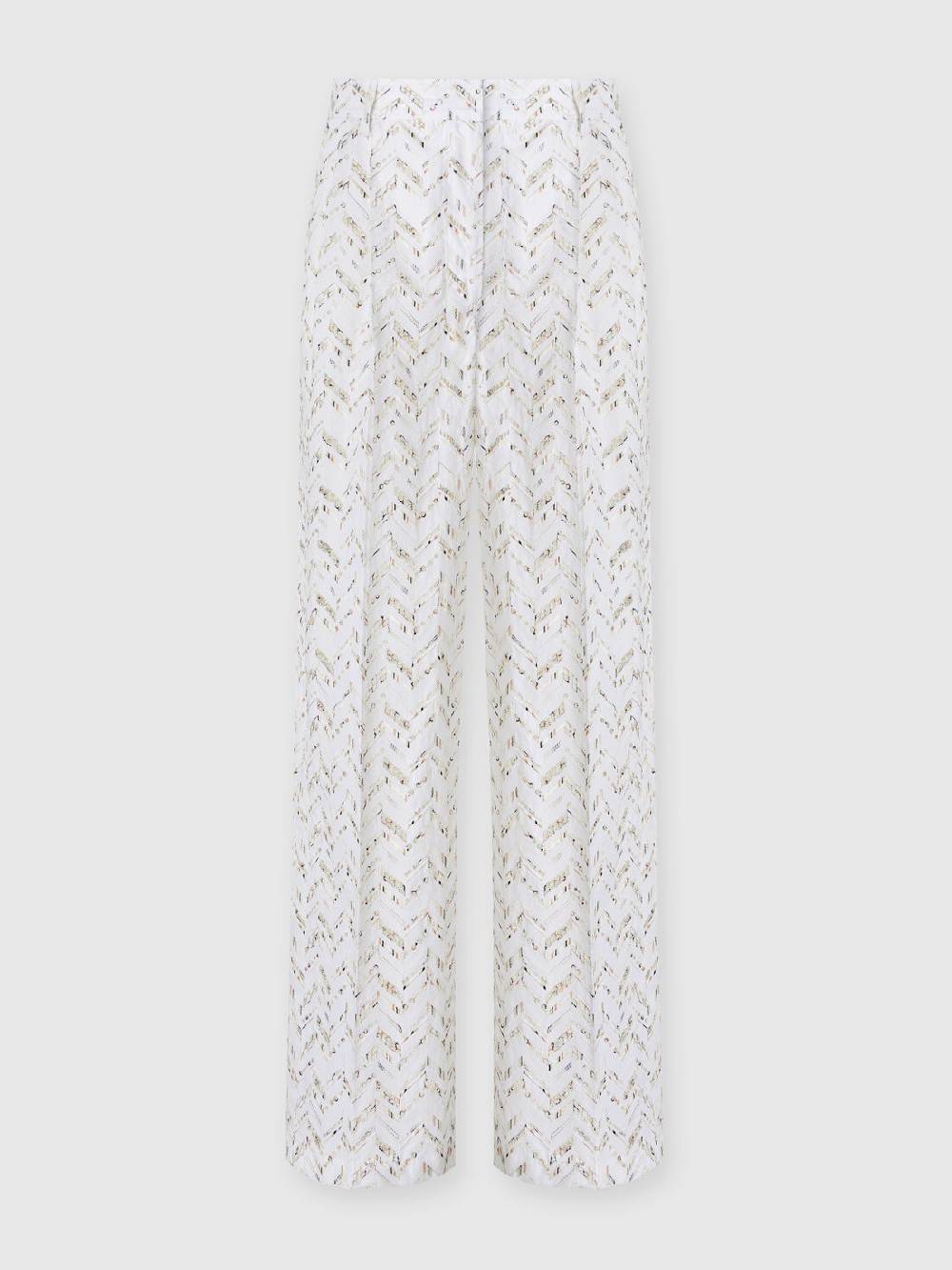 Missoni Pantaloni in popeline di cotone con pizzo sangallo In Linea
