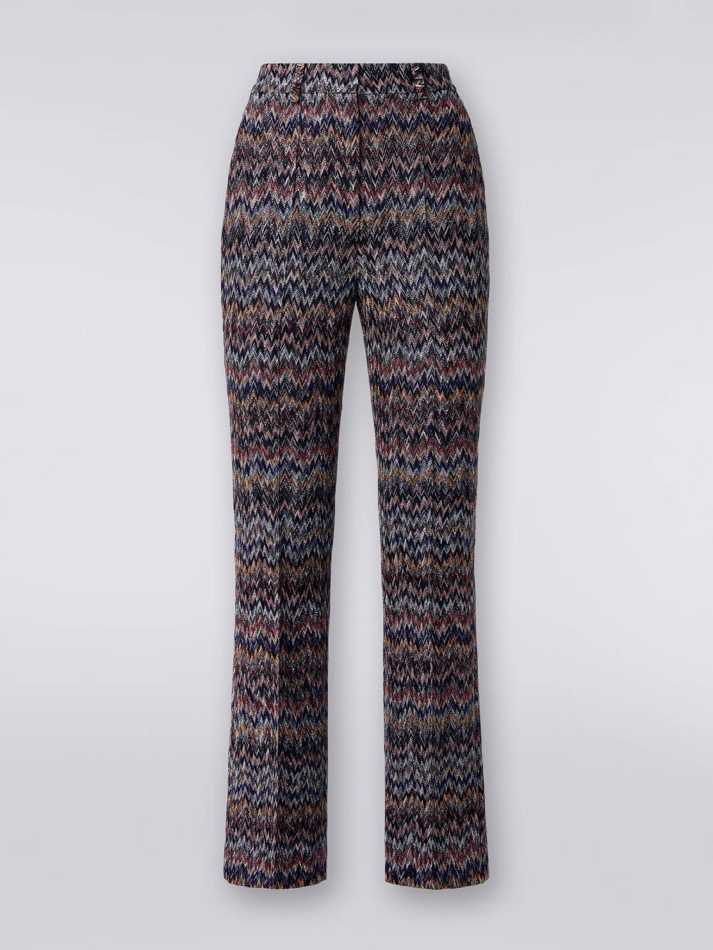 Missoni Pantaloni cropped in misto viscosa lamé zig zag Acquista Ora