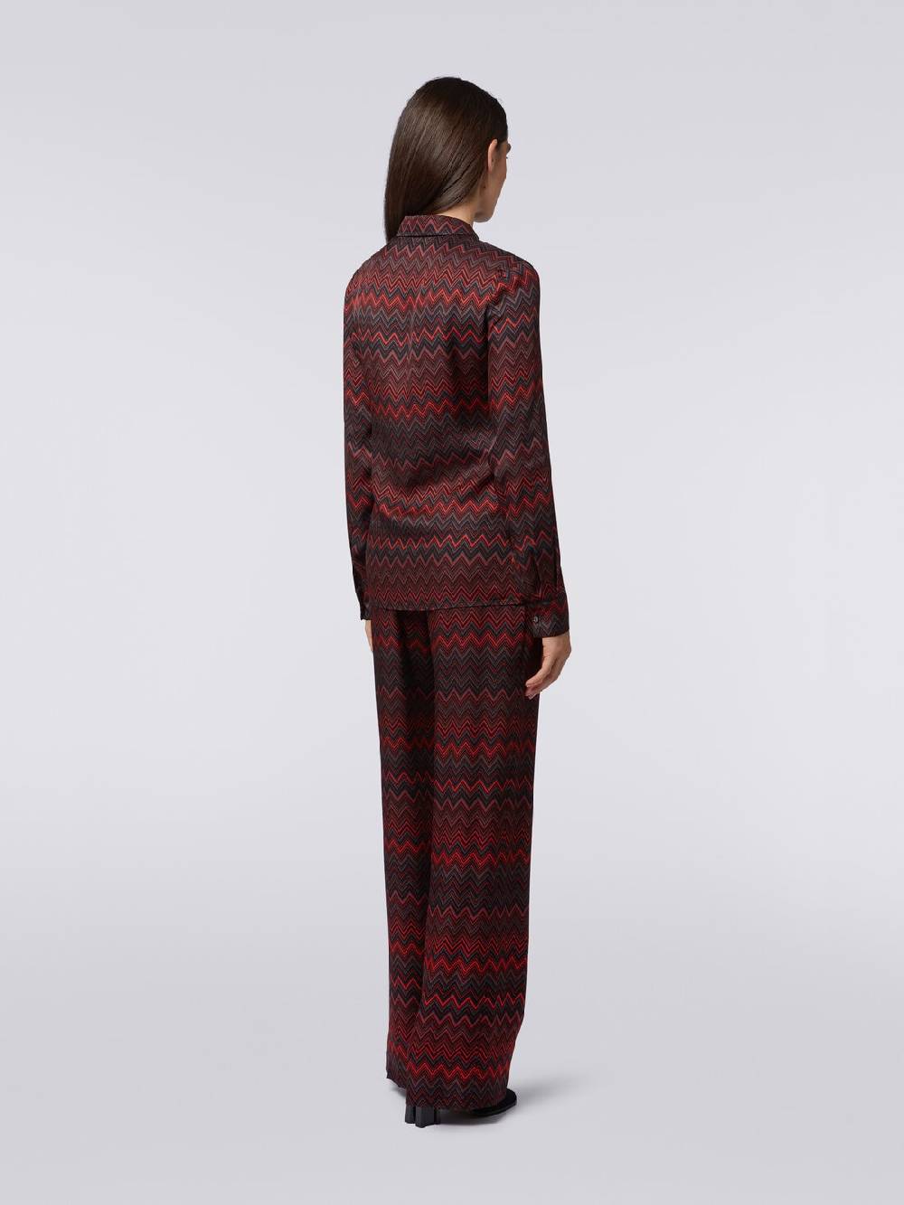 Missoni Pantaloni in viscosa jacquard a zig zag Consegna Veloce